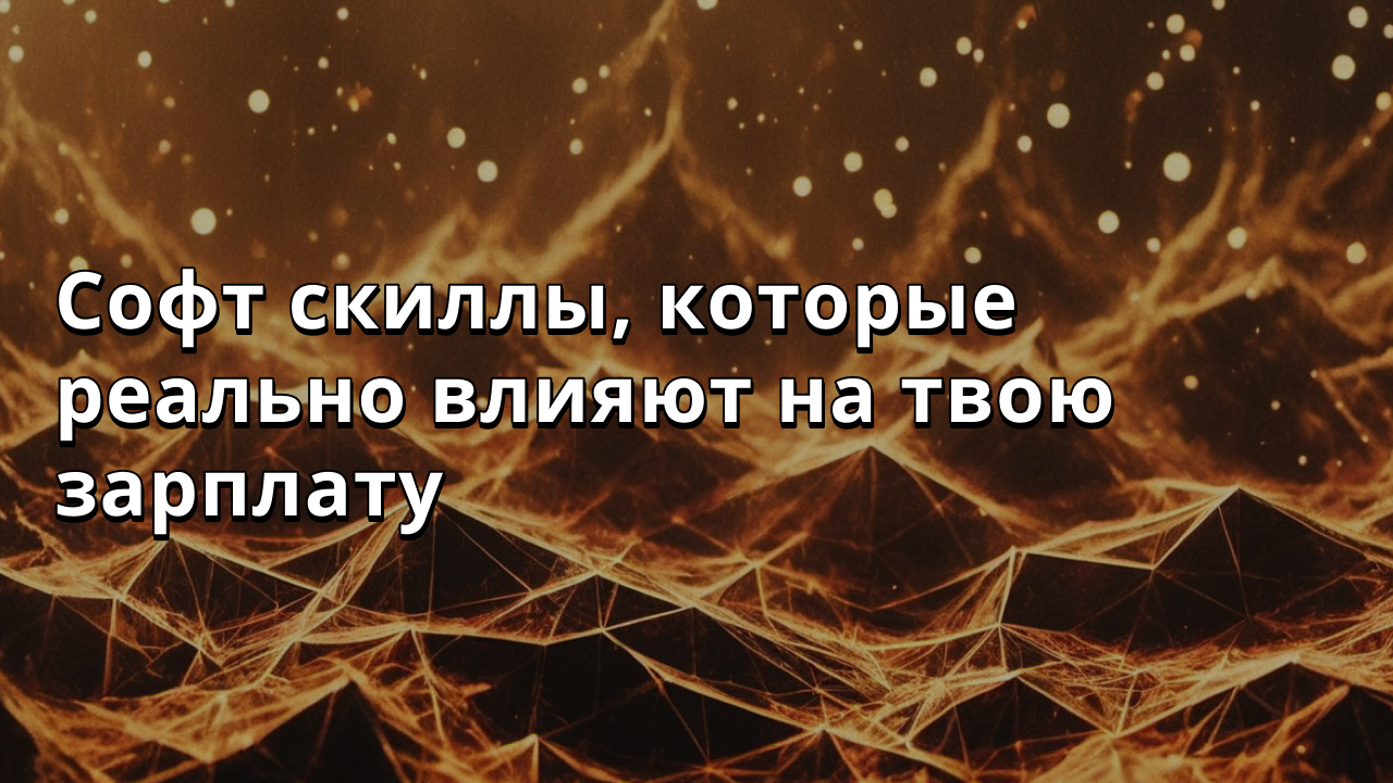 Софт скиллы, которые реально влияют на твою зарплату