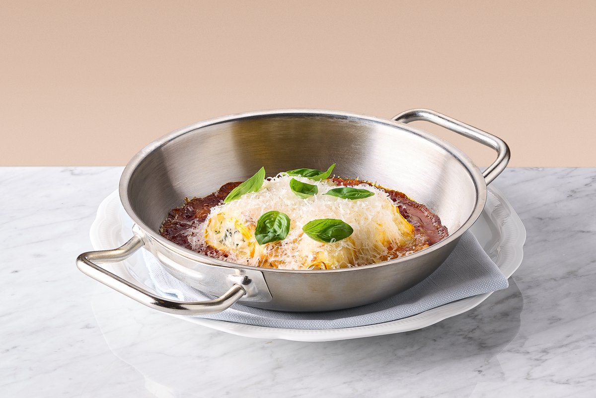 Zucchini with feta cheese 