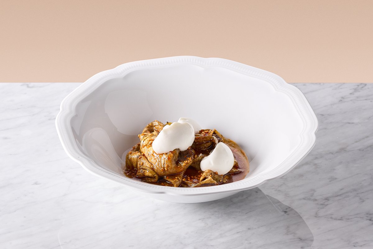 Spicy eggplant with sesame