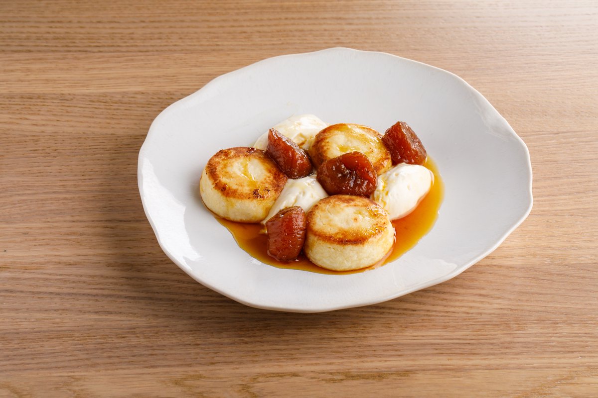 Сырники с маскарпоне и бананом