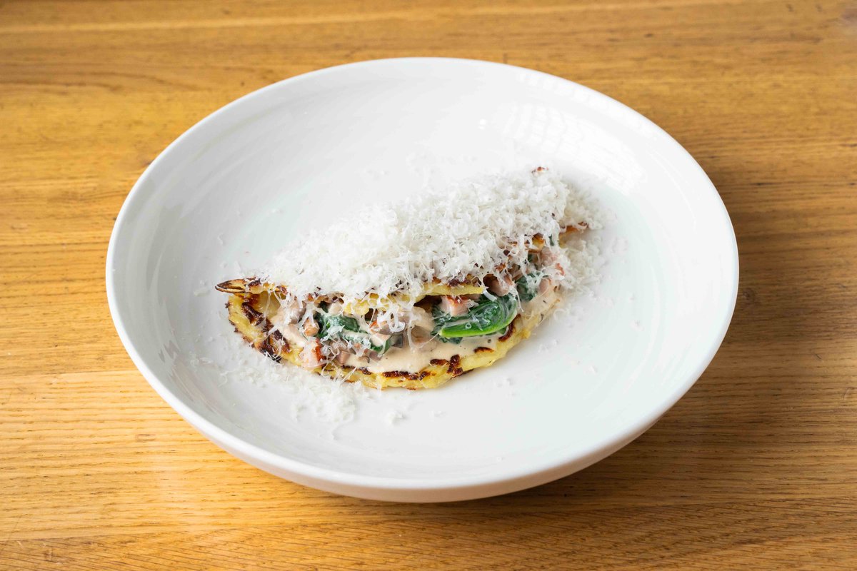 Драник с тамбовским окороком и грибами