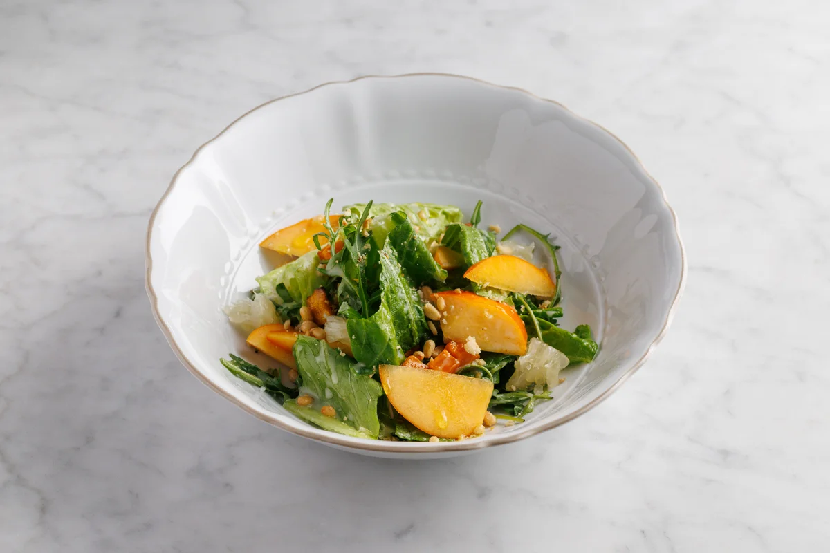 Persimmon with Citrus Sauce and Yogurt