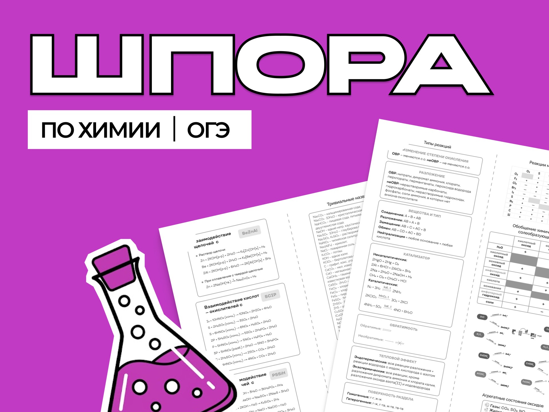 Шпора по химии ОГЭ