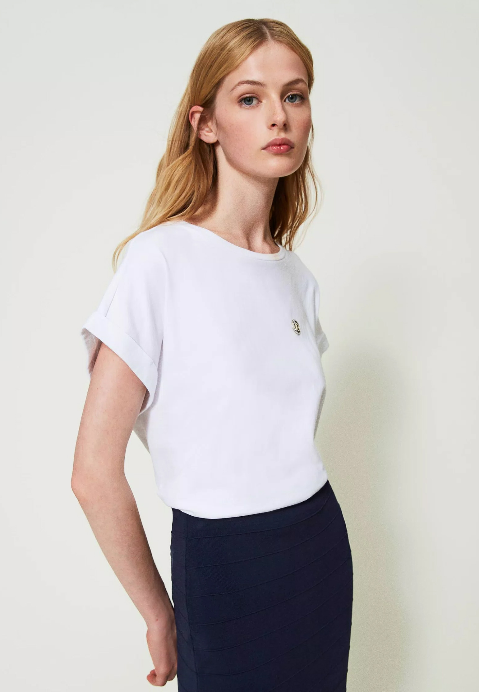 

Футболка TWINSET Milano, Белый, Белый