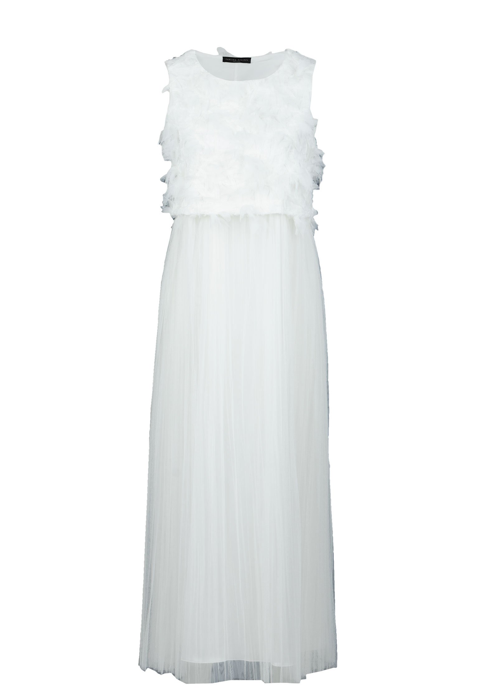 Платье FABIANA FILIPPI Белый, размер 38 107362 - фото 1