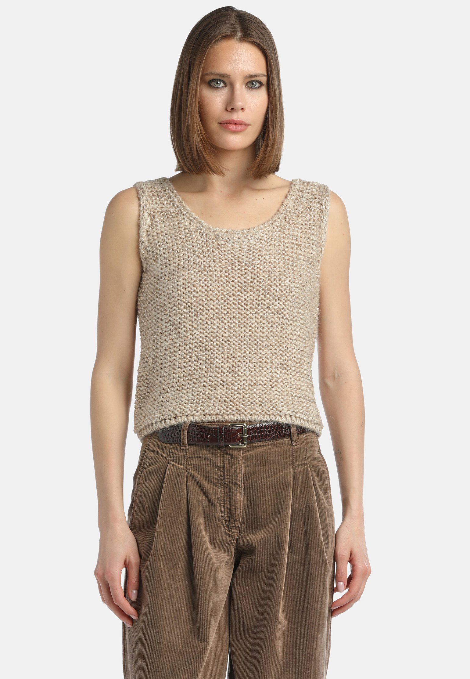 

Топ LUISA SPAGNOLI, Бежевый, Бежевый