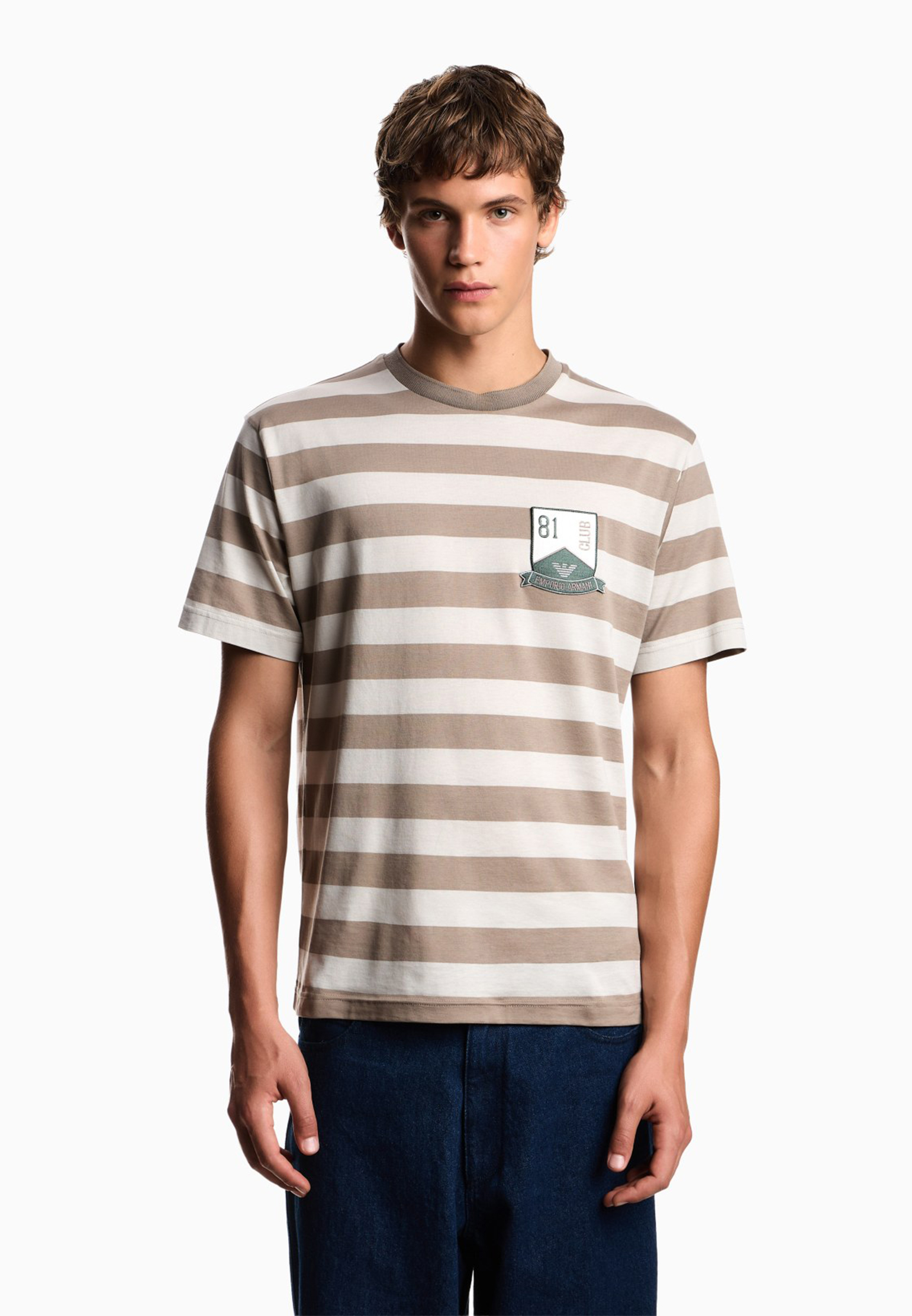 

Футболка EMPORIO ARMANI, Бежевый, Бежевый