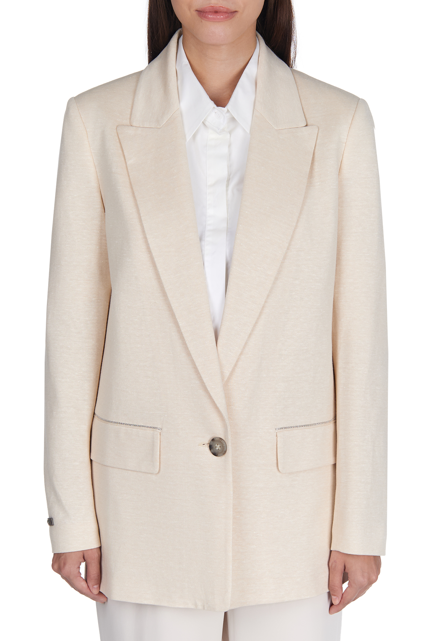 

Пиджак PESERICO, Бежевый, Бежевый