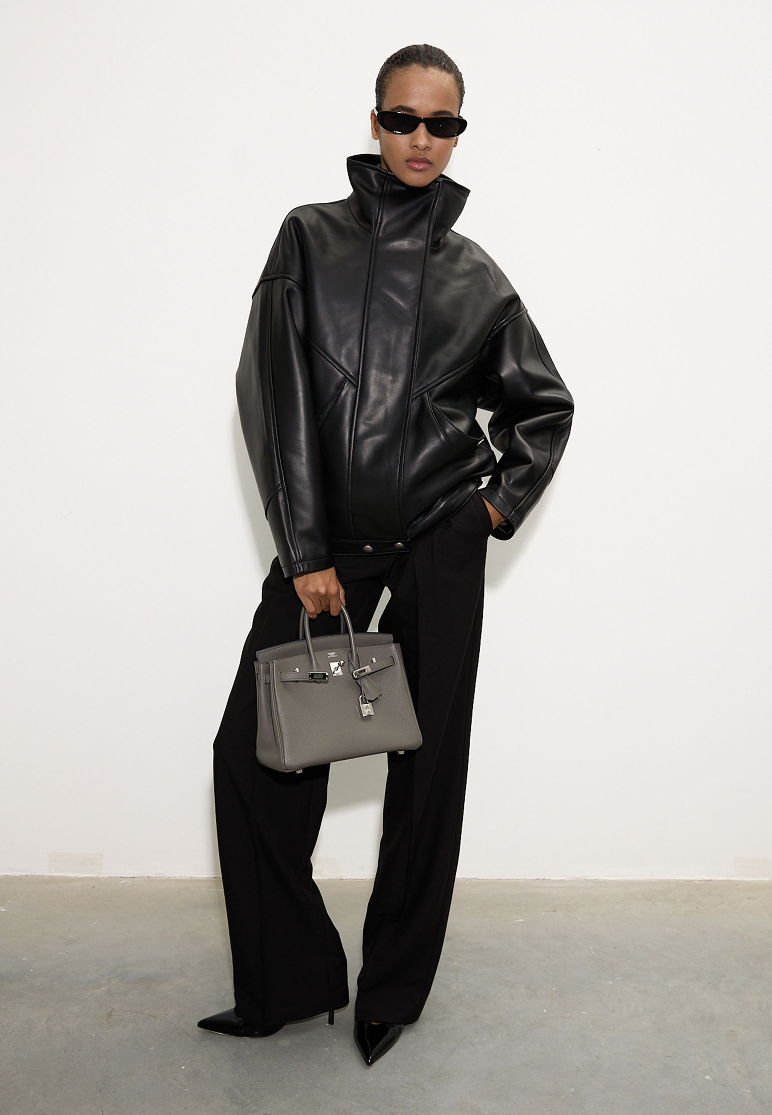 

Кожаная куртка Нова THE REAL BASE, Черный, Черный