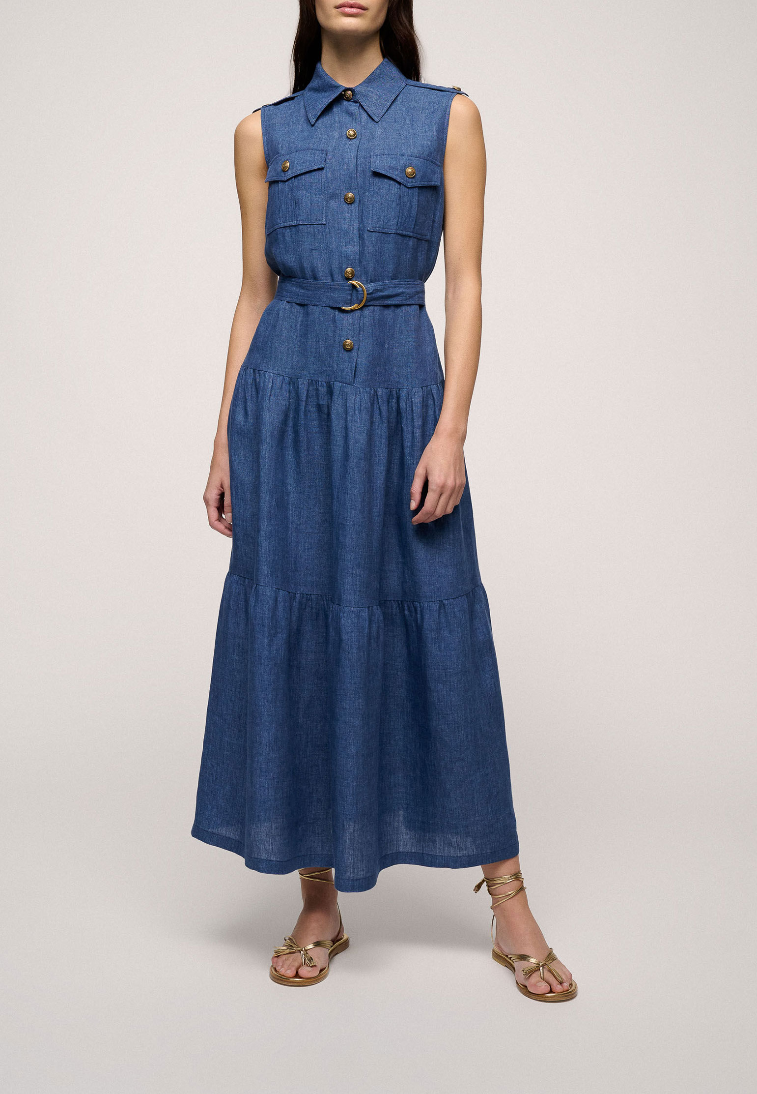 Платье LUISA SPAGNOLI Синий, размер XL