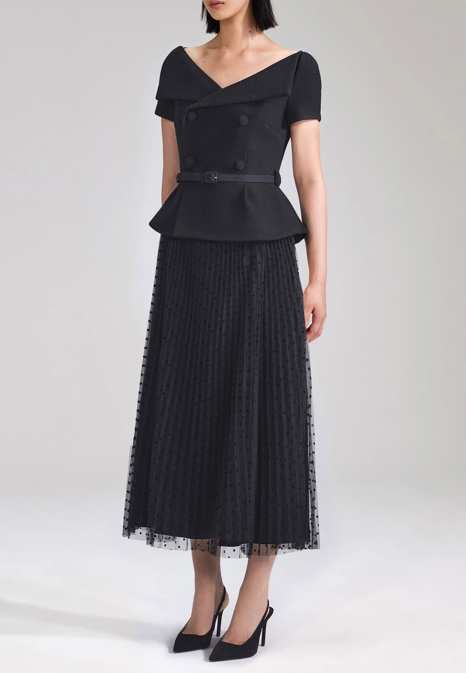 Платье SELF-PORTRAIT Черный, размер 6