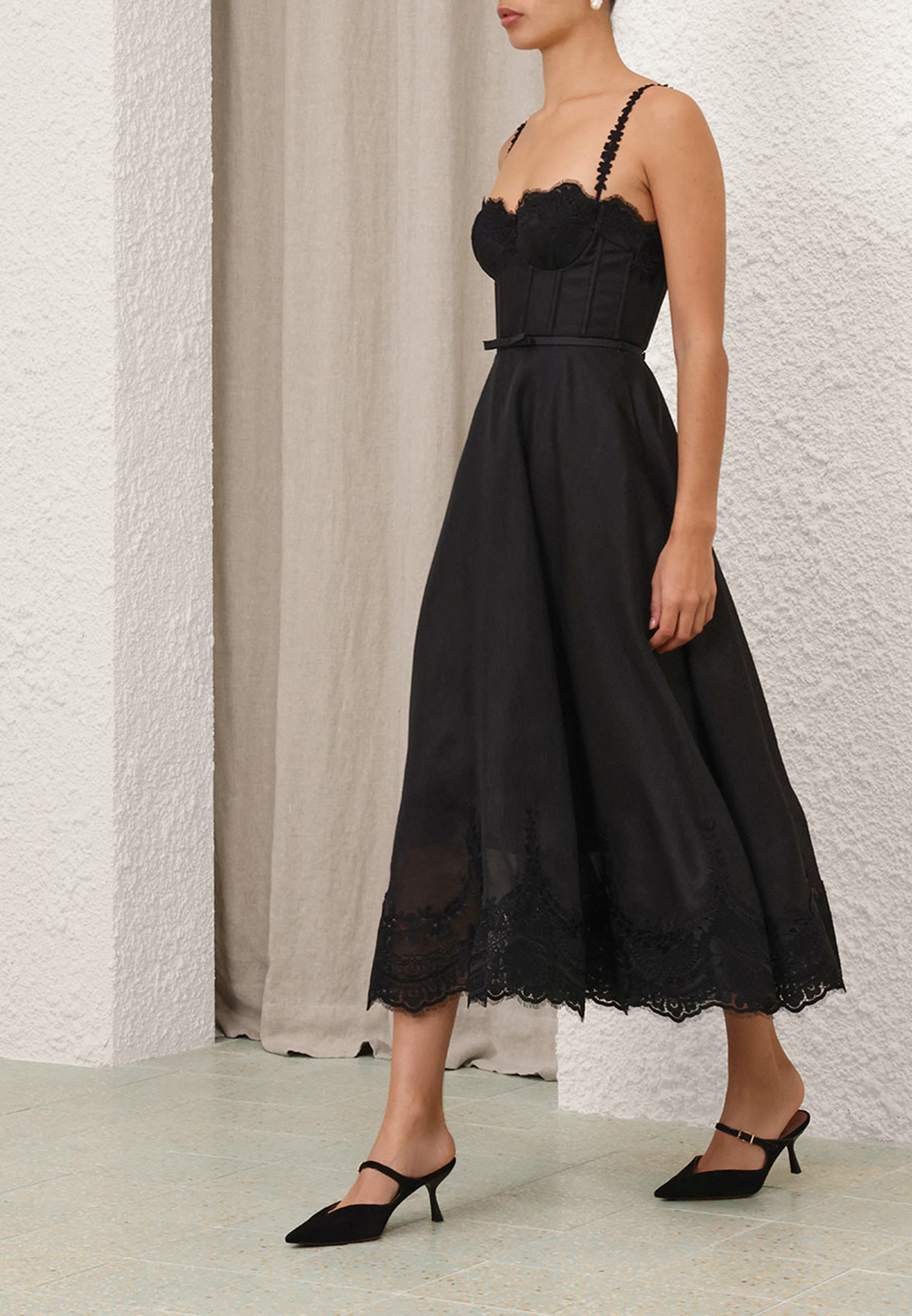 

Платье ZIMMERMANN, Черный, Черный