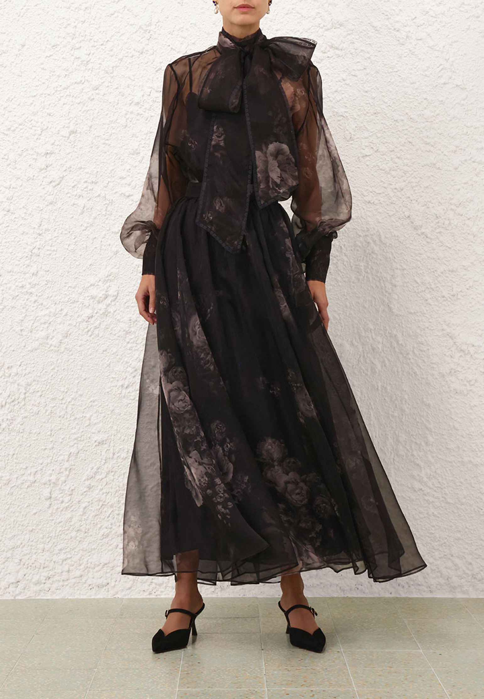 

Юбка ZIMMERMANN, Черный, Черный