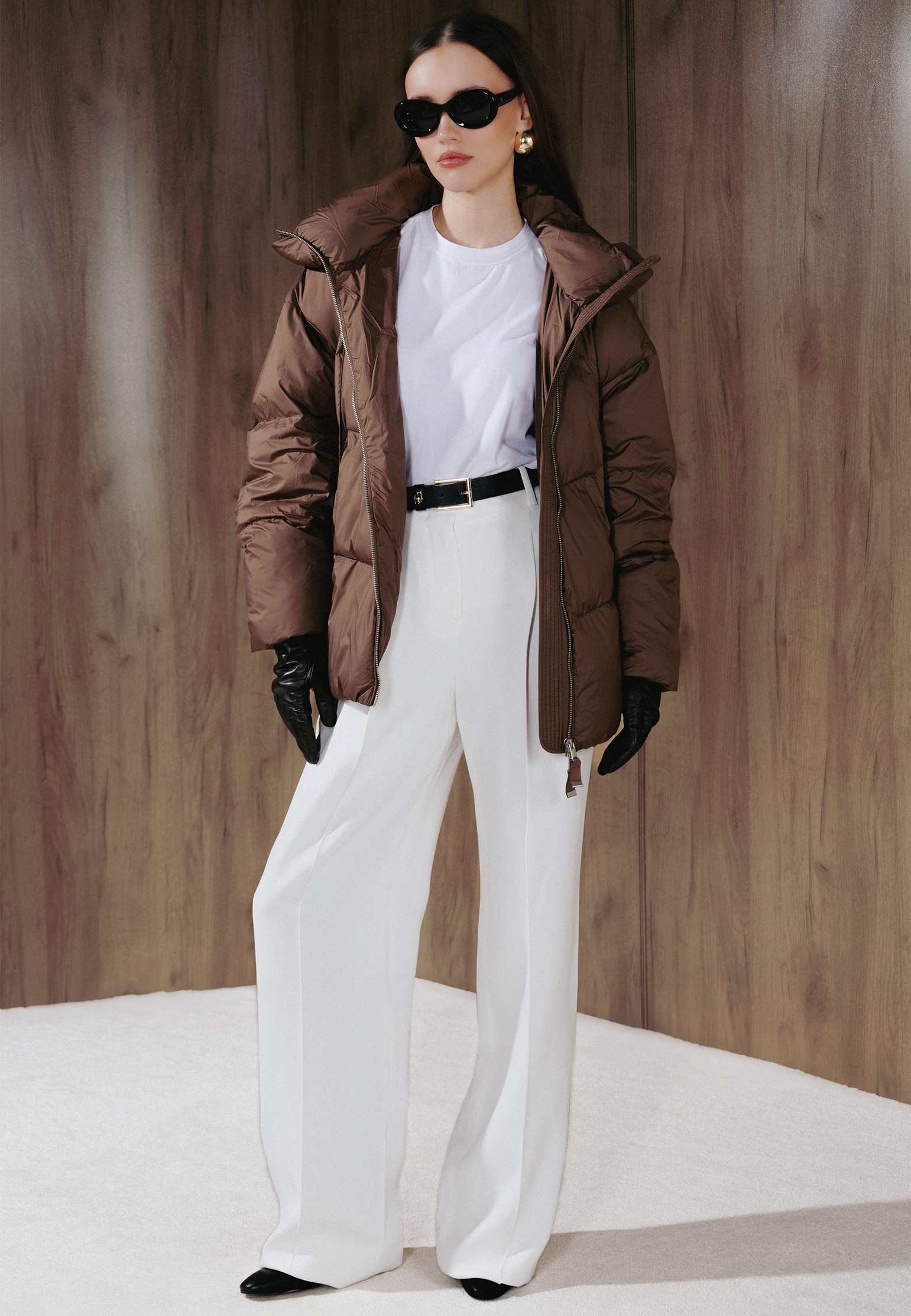 

Пуховик SFILATO, Коричневый, Коричневый