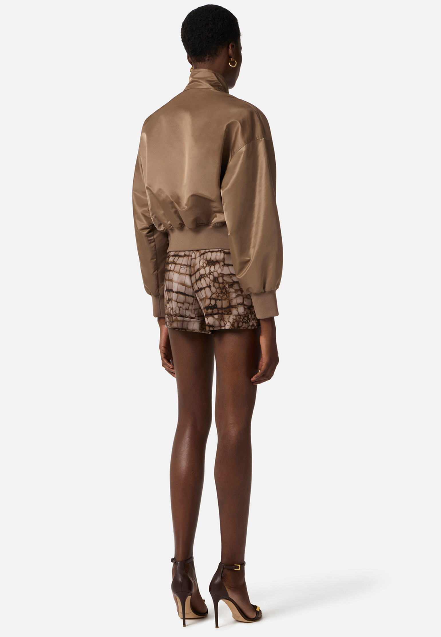 

Куртка ELISABETTA FRANCHI, Коричневый, Коричневый