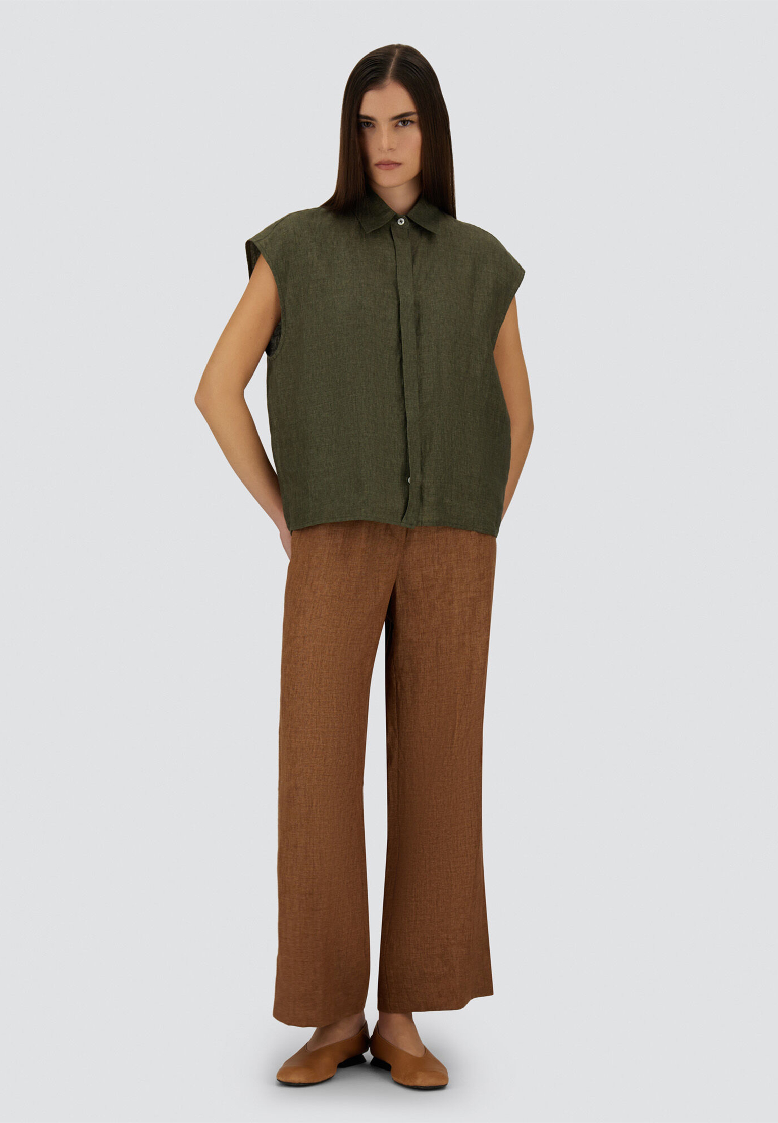 

Брюки HERNO, Коричневый, Коричневый