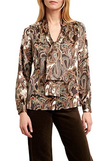 Блуза с ярким принтом  LUISA SPAGNOLI