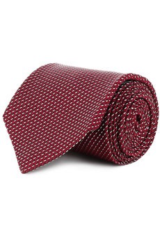 Красный галстук с геометрическим принтом BRIONI