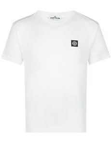Белая футболка STONE ISLAND