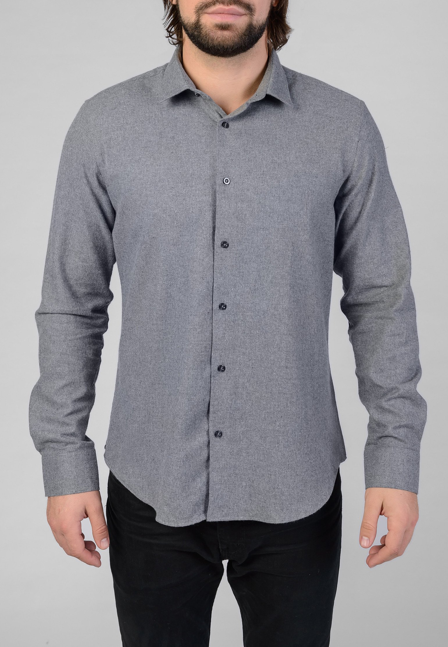 Рубашка STEFANO BELLINI Серый, размер 3XL