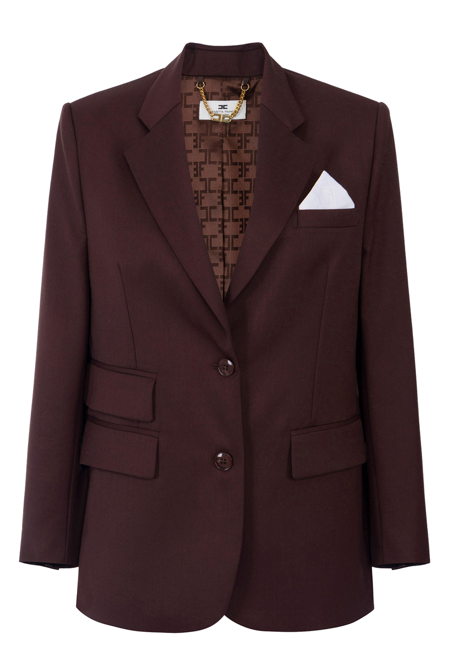 

Жакет ELISABETTA FRANCHI, Бордовый, Бордовый