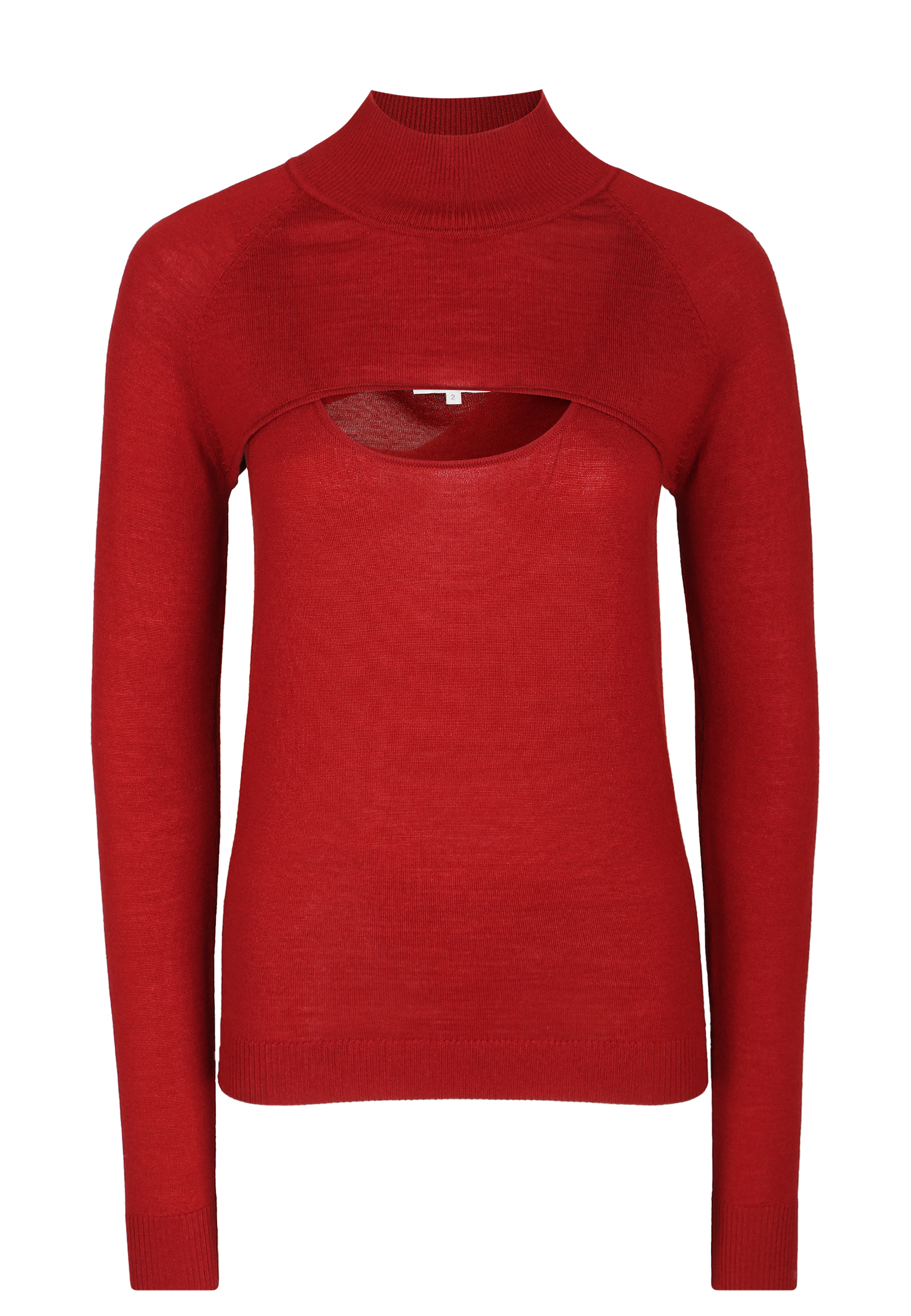 Пуловер PATRIZIA PEPE Бордовый, размер 2