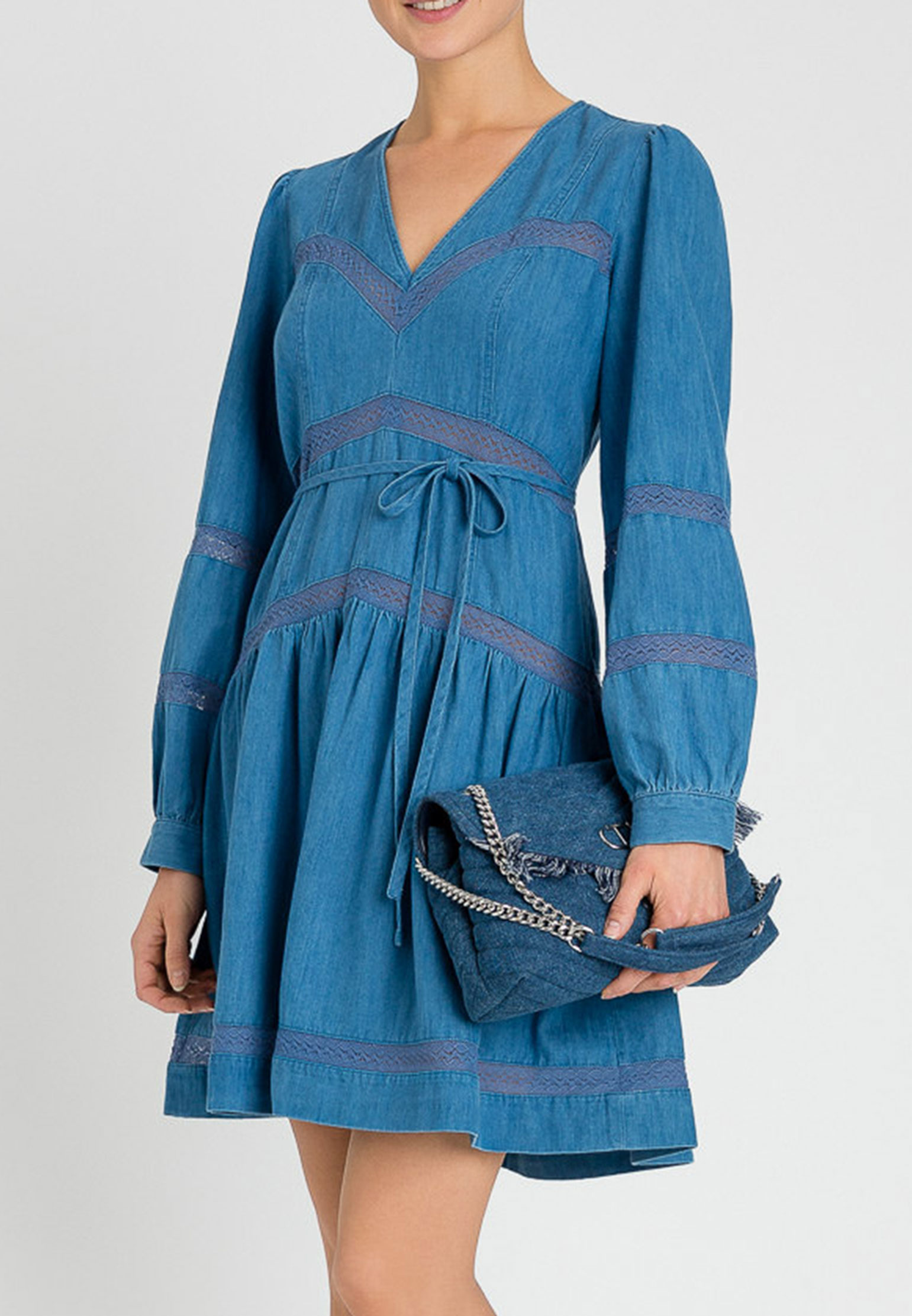 Платье TWINSET Milano Синий, размер 44