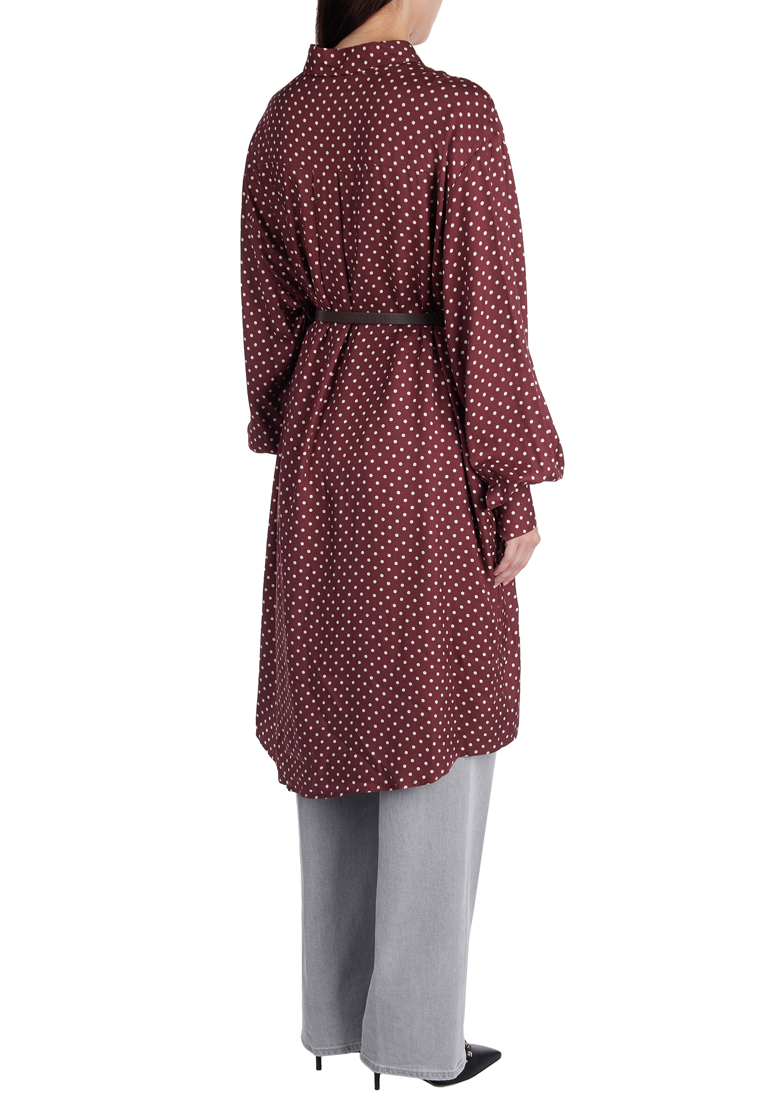 

Рубашка FABIANA FILIPPI, Бордовый, Бордовый