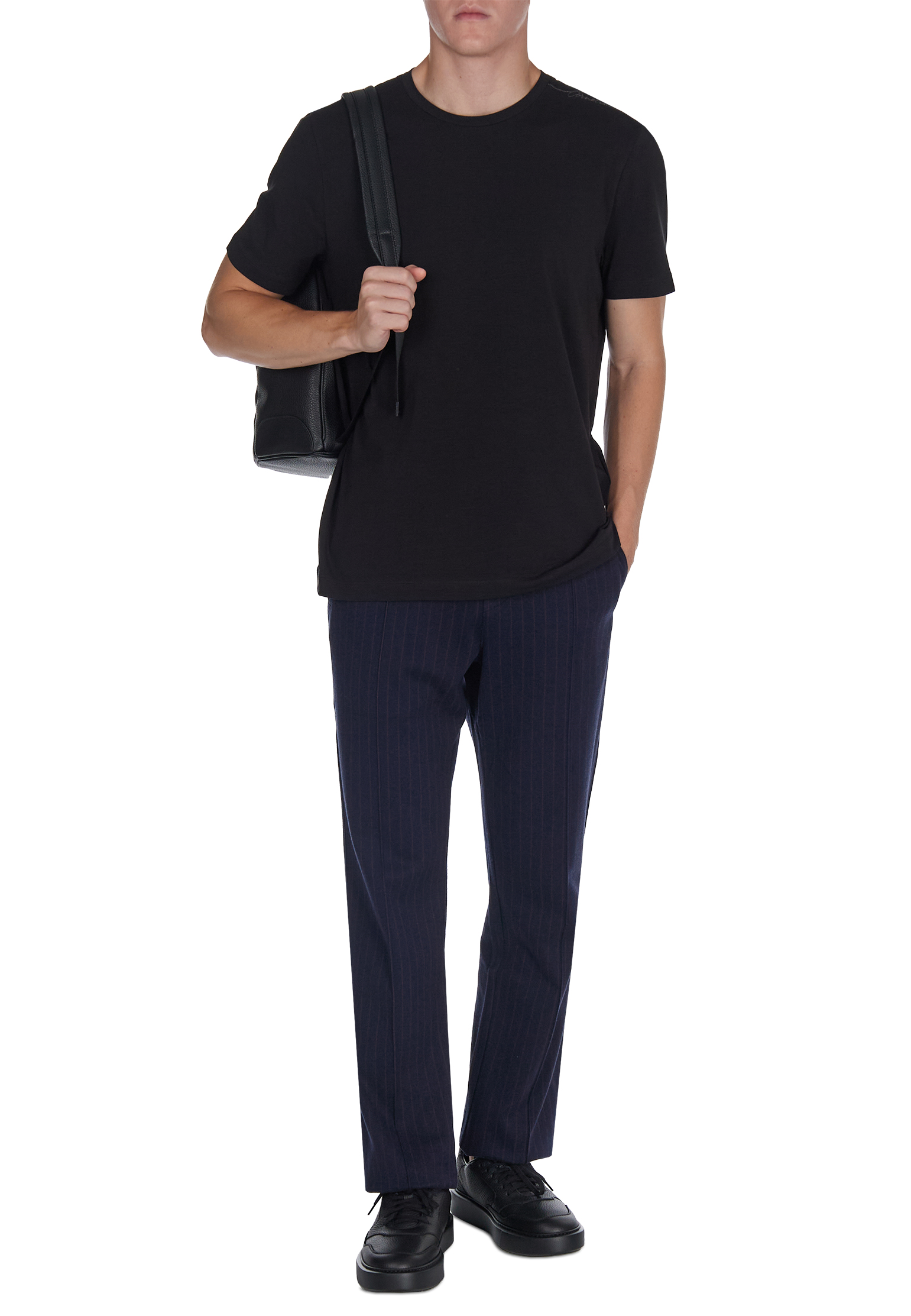 

Футболка CORNELIANI, Черный, Черный