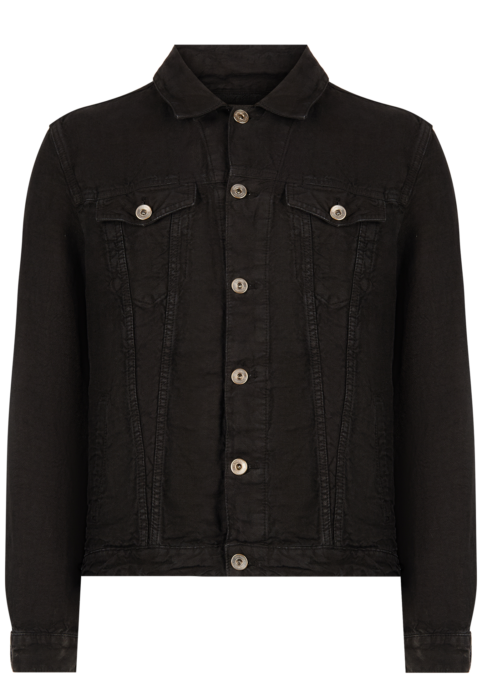 

Рубашка льняная ELEVENTY, Черный, Черный