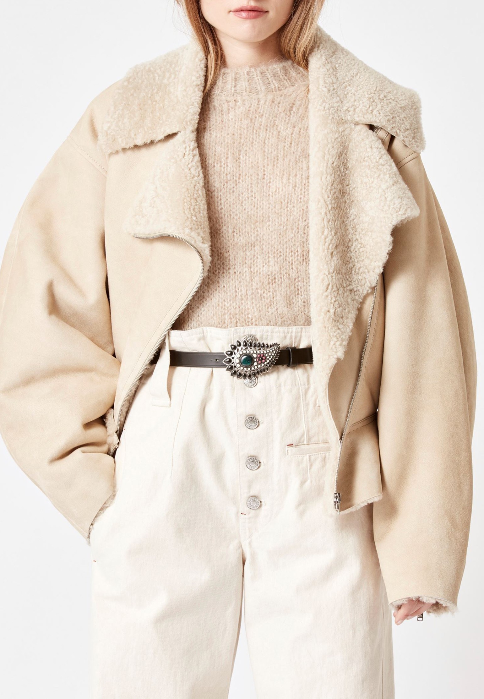 

Дубленка ISABEL MARANT, Бежевый, Бежевый