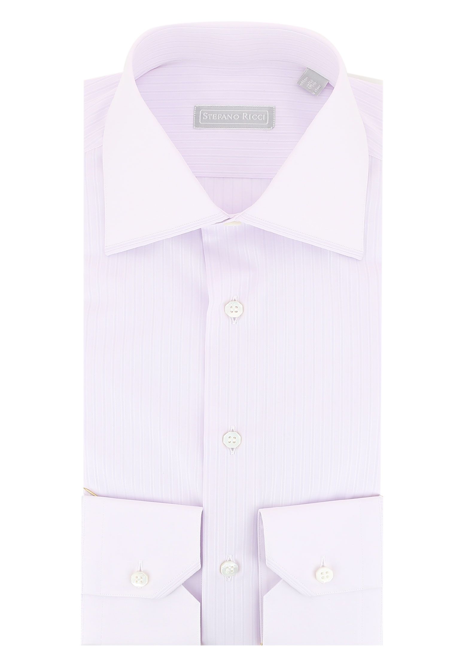 Хлопковая рубашка STEFANO RICCI Фиолетовый, размер 38 92598 - фото 1