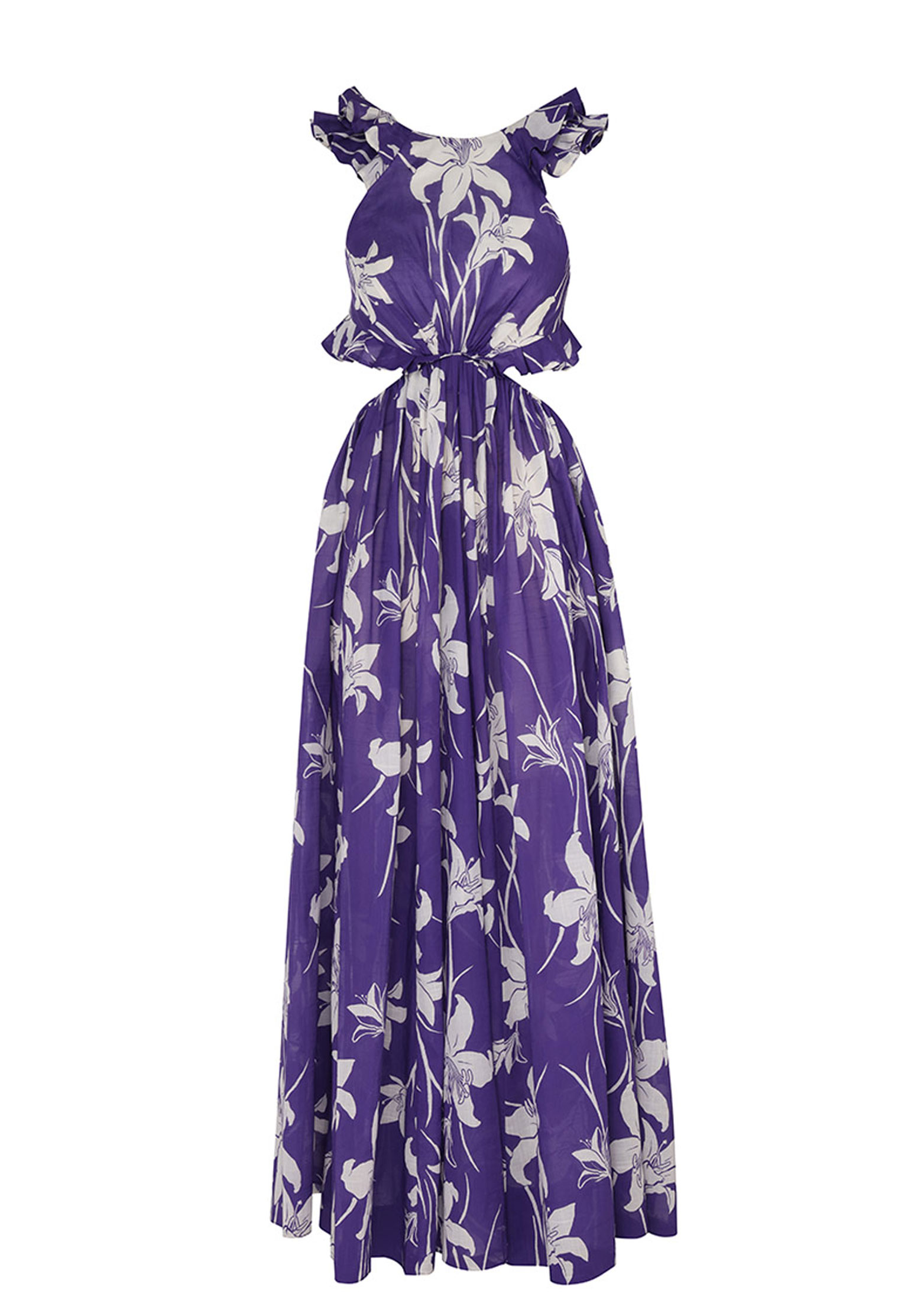 Платье ZIMMERMANN Фиолетовый, размер 1