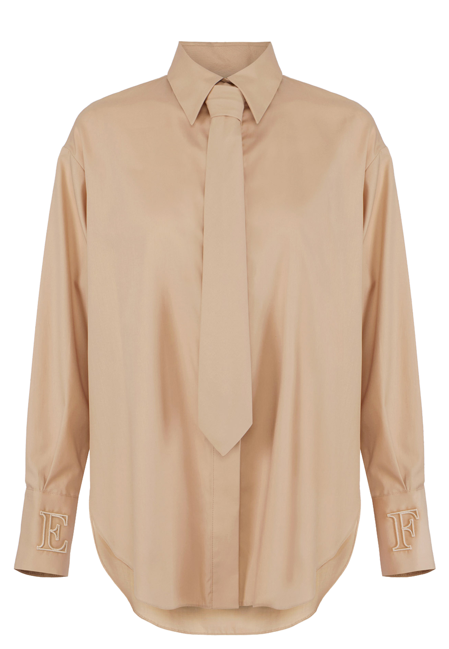 

Рубашка ELISABETTA FRANCHI, Бежевый, Бежевый