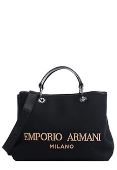 Черная сумка-тоут EMPORIO ARMANI
