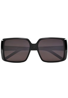 Черные солнцезащитные очки в квадратной оправе SAINT LAURENT