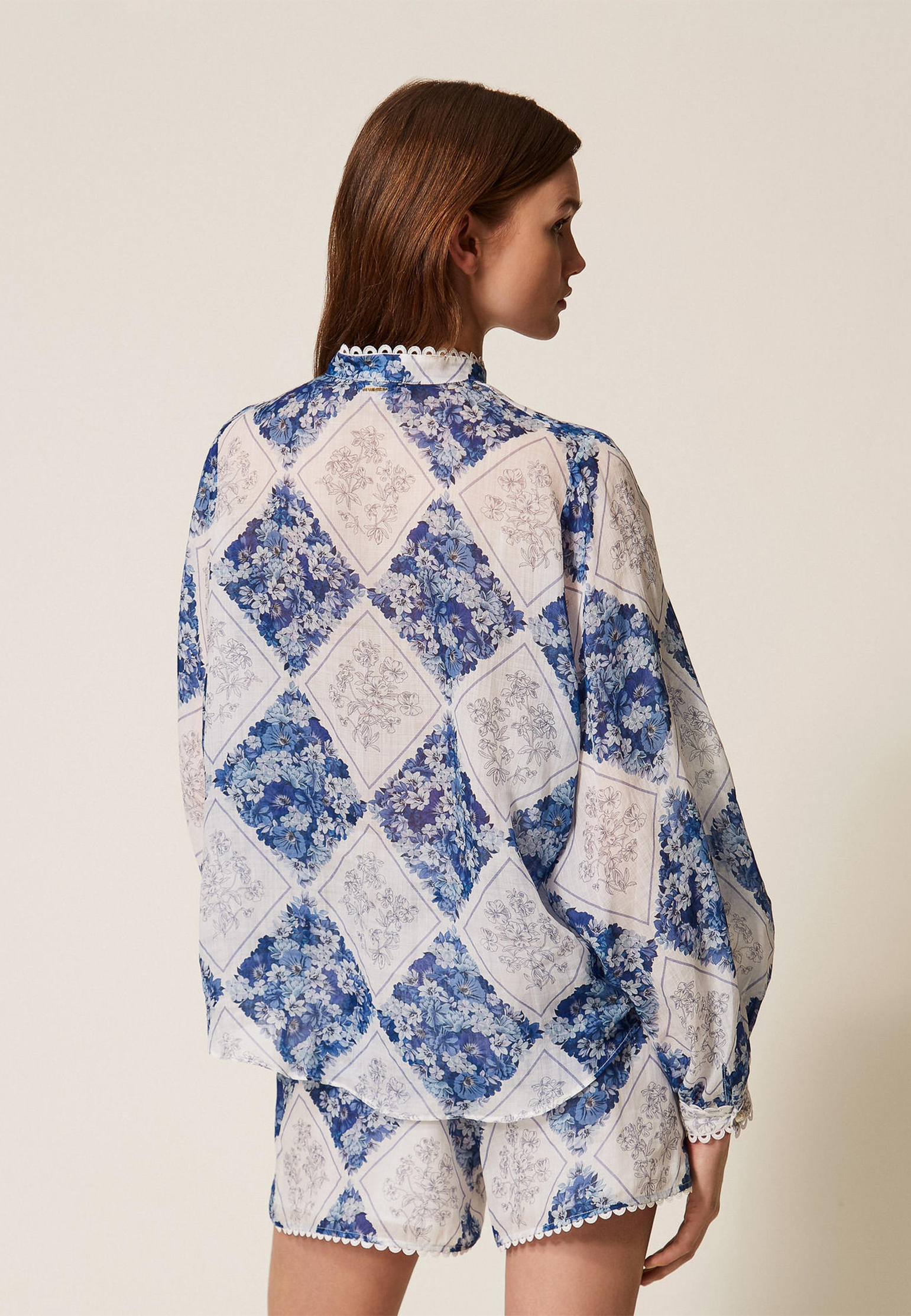 

Блуза TWINSET Milano, Синий, Синий