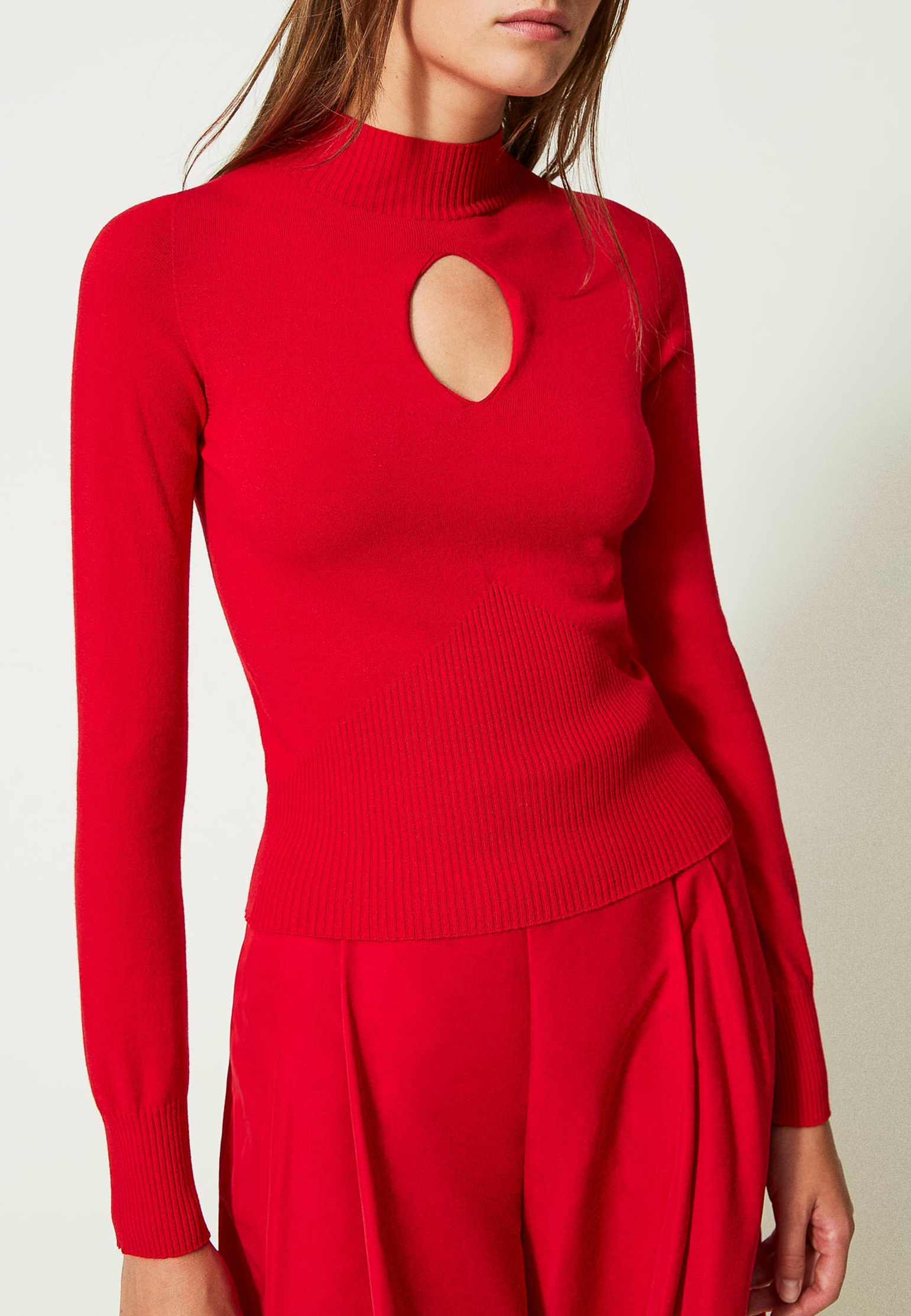 Пуловер TWINSET Milano Красный, размер S 164921 - фото 1