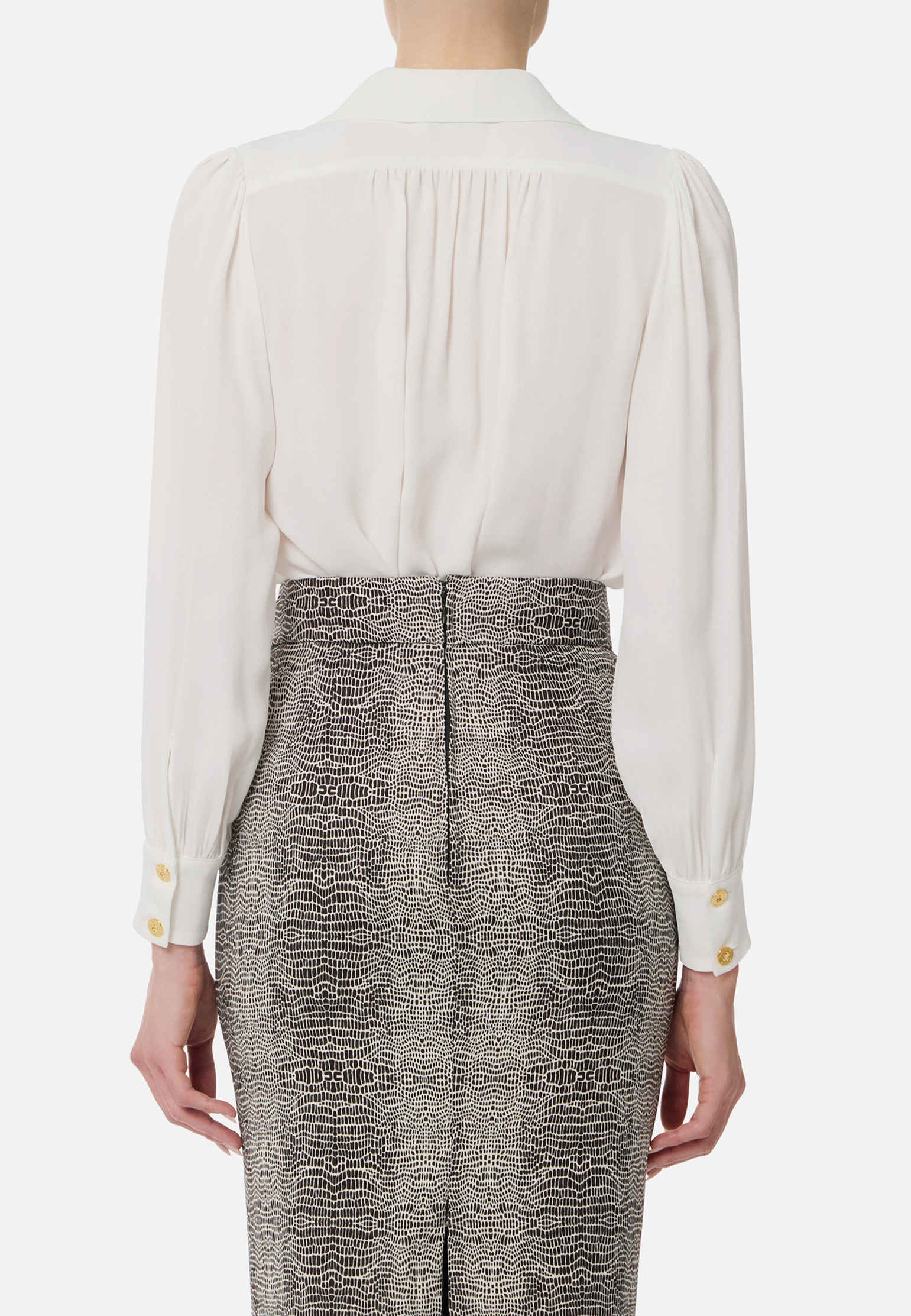 

Блуза ELISABETTA FRANCHI, Белый, Белый