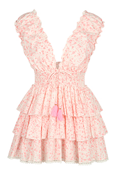 Мини-платье с цветочным принтом LES NEO BOURGEOISES