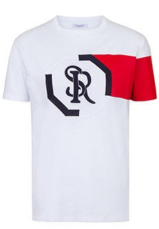 Белая футболка с нашивкой логотипа STEFANO RICCI
