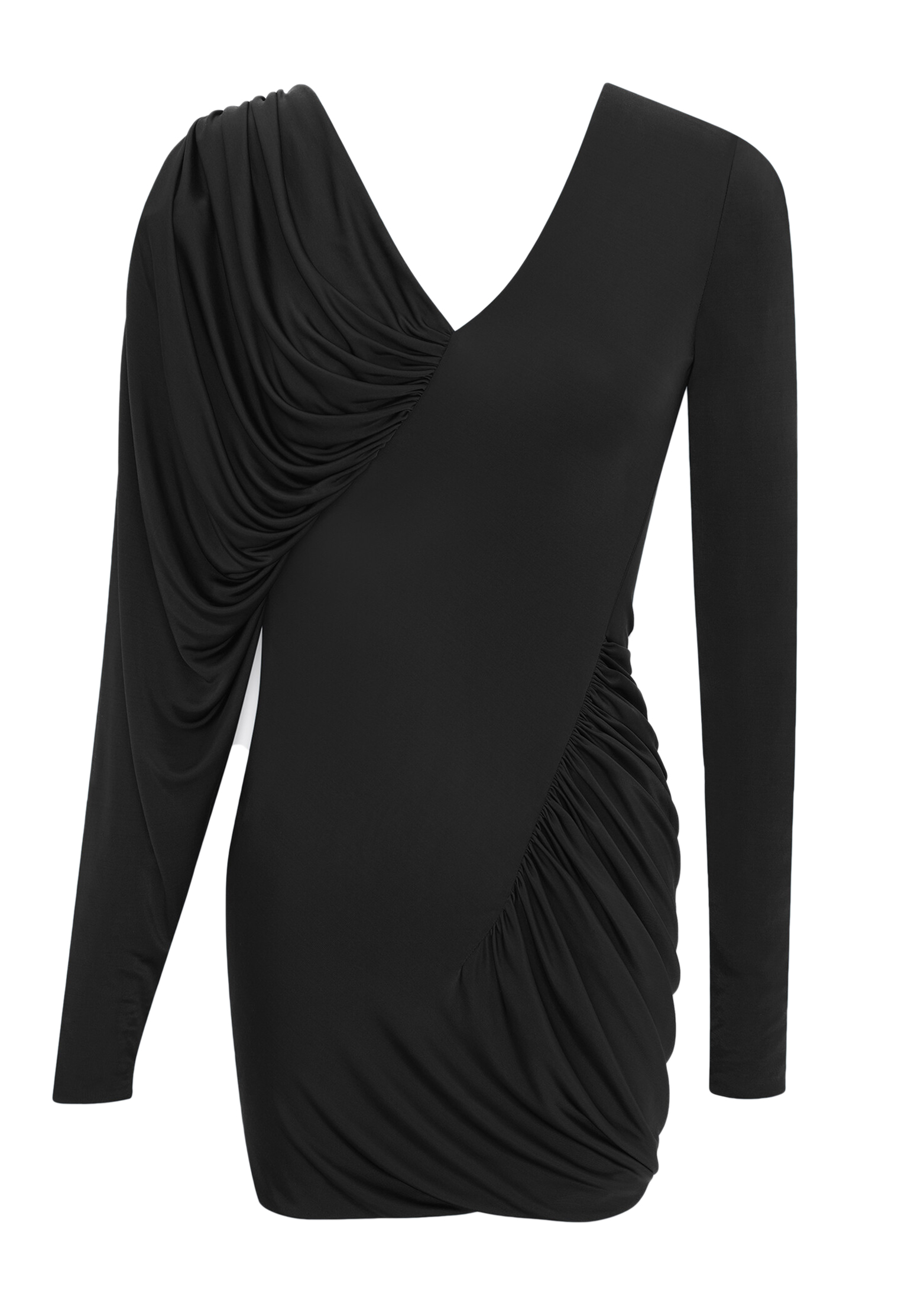 Платье SAINT LAURENT Черный, размер 38 160181 - фото 1