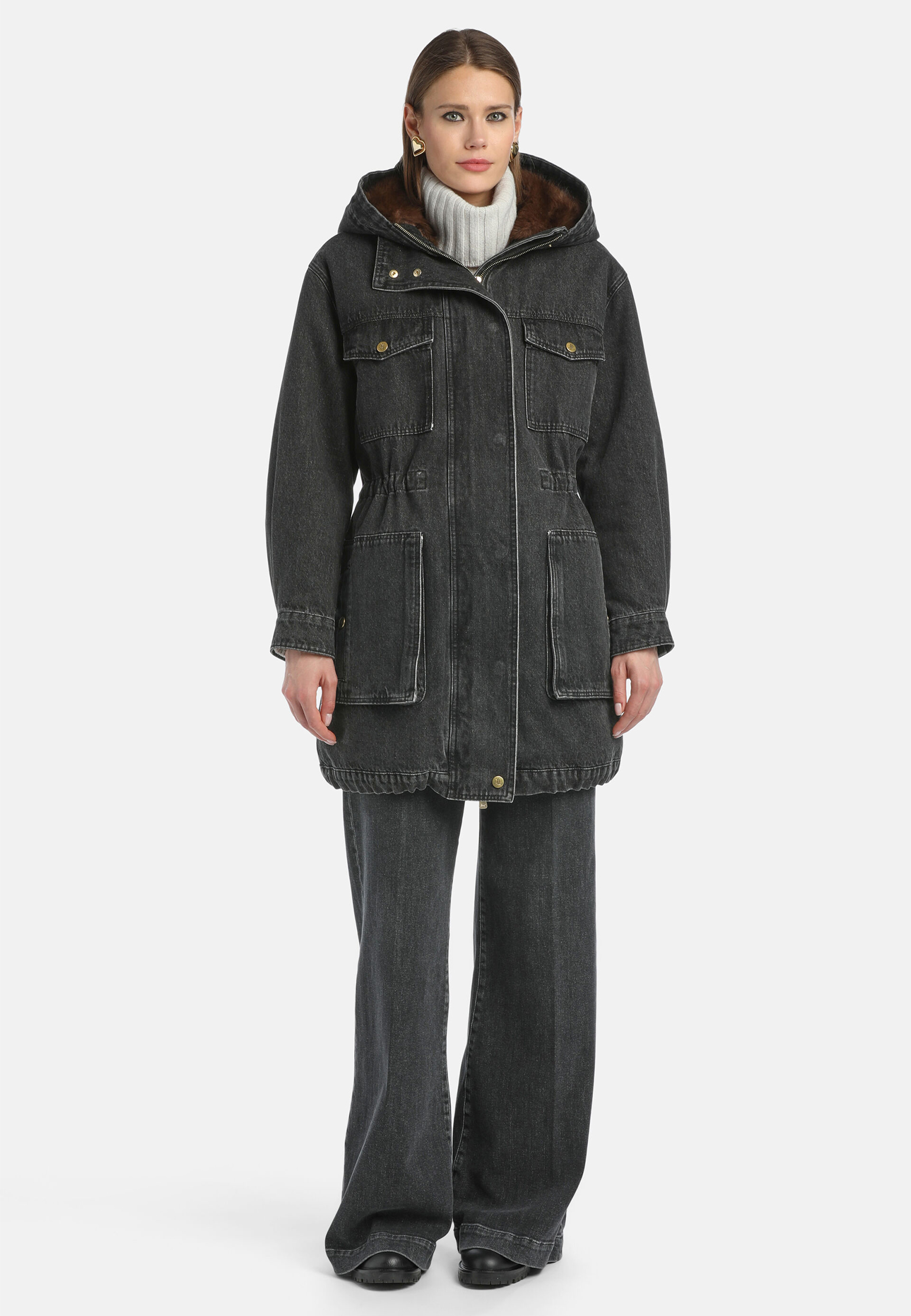 

Парка LUISA SPAGNOLI, Серый, Серый