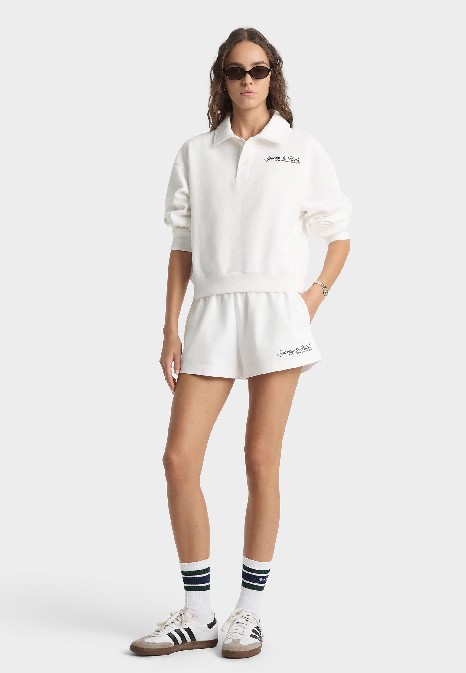 

Шорты SPORTY&RICH, Белый, Белый