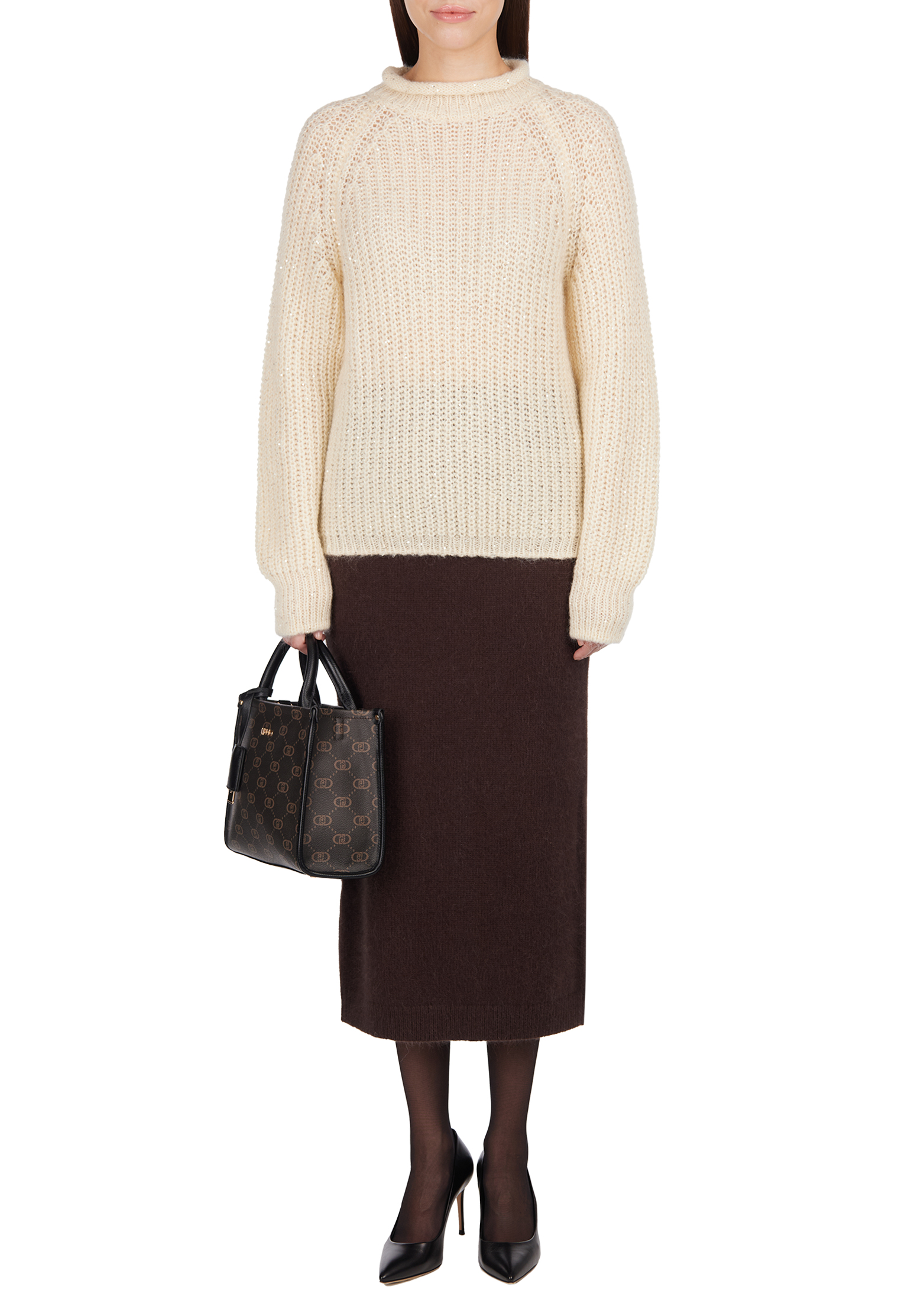 

Юбка TWINSET Milano, Коричневый, Коричневый