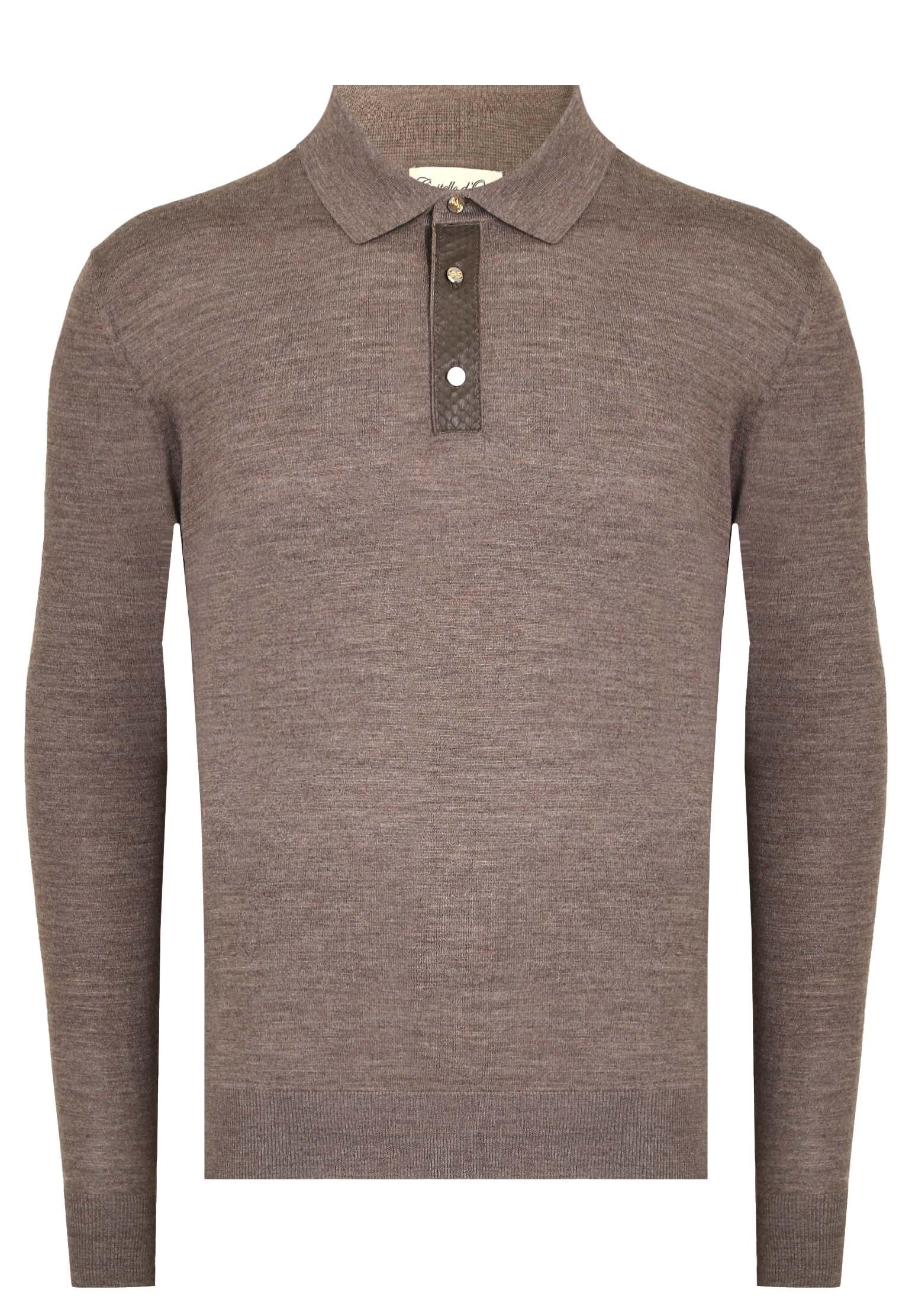 Пуловер CASTELLO d&#039;ORO коричневого цвета