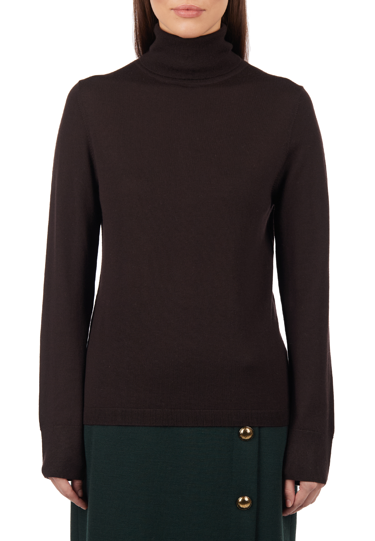 

Водолазка ALLUDE, Коричневый, Коричневый