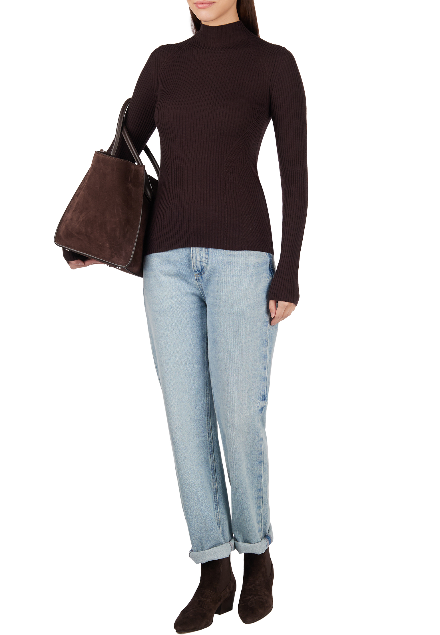 

Водолазка TWINSET Milano, Коричневый, Коричневый