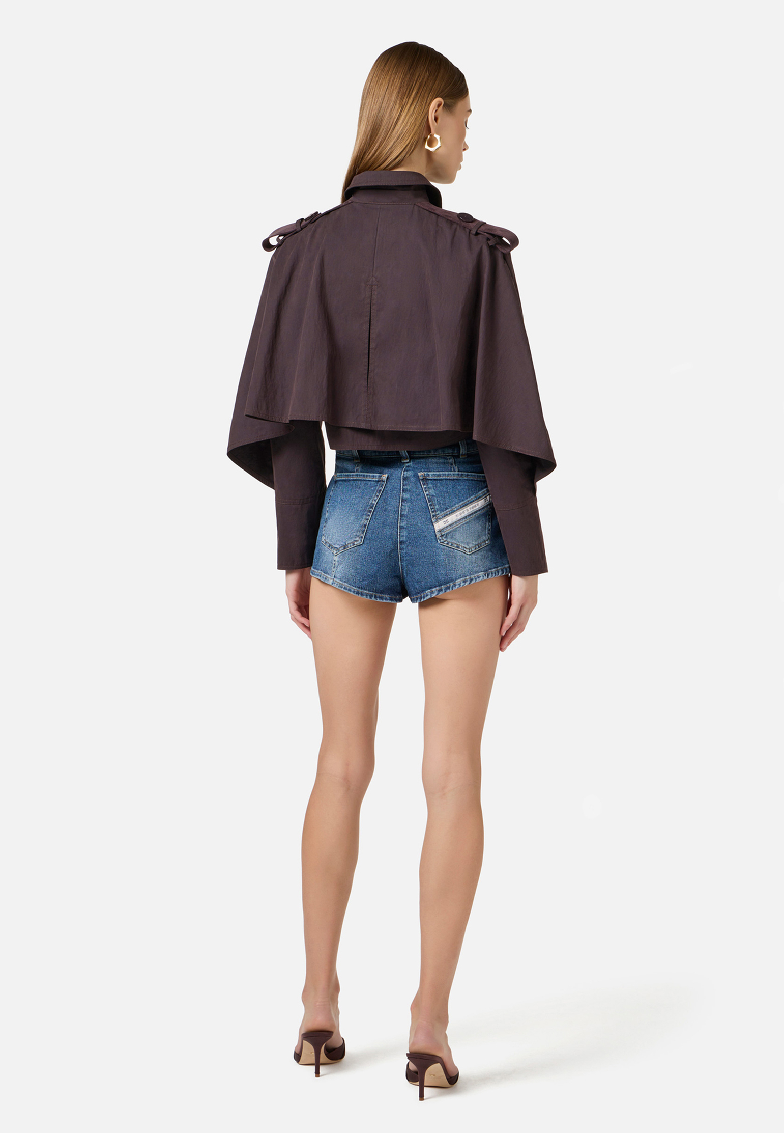 

Рубашка ELISABETTA FRANCHI, Коричневый, Коричневый