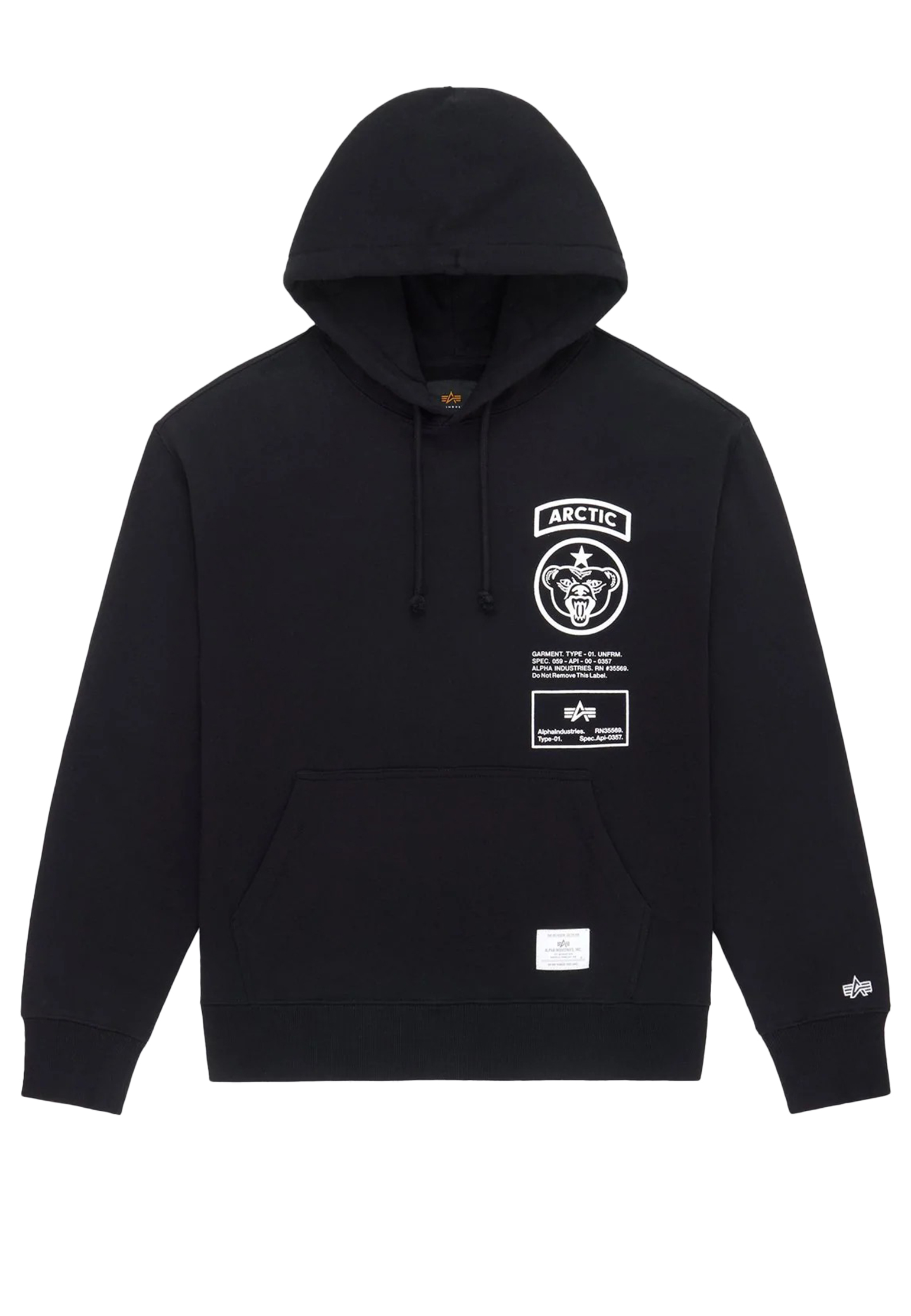 

Толстовка ALPHA INDUSTRIES, Черный, Черный